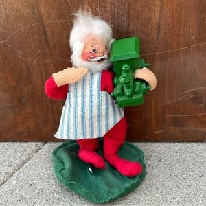VINTAGE Annalee Santa Claus Christmas Mobilitee Doll 1989 USA Ornament